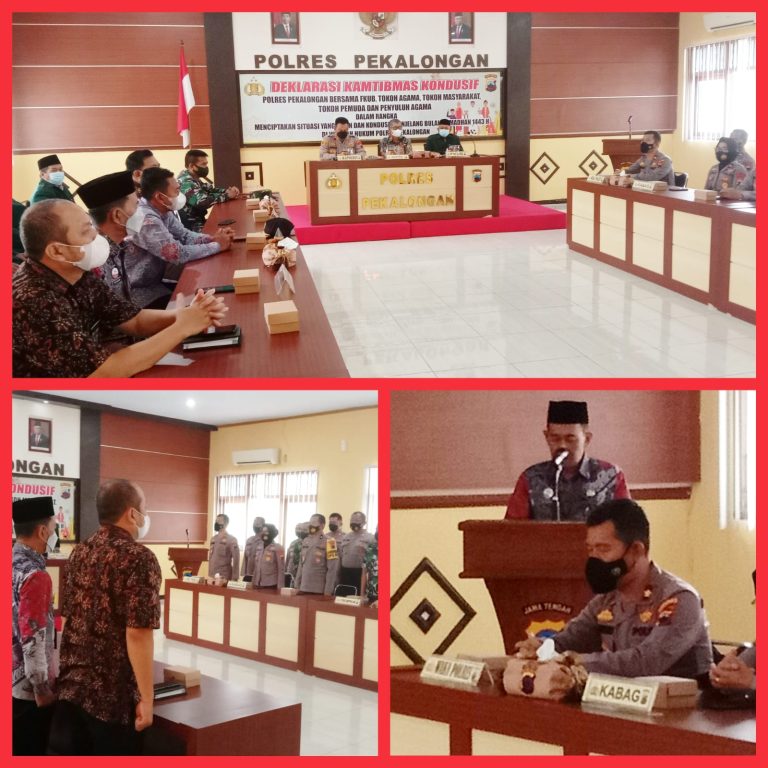 Deklarasi Kamtibmas Kondusif di Kabupaten Pekalongan