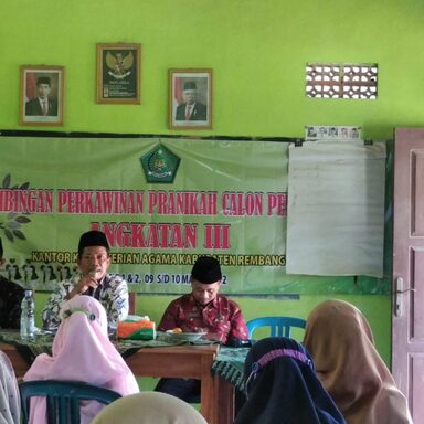 Hadiri Binwin Angkatan III, Kakankemenag Sampaikan Tujuan Pernikahan
