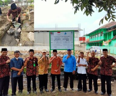Peletakkan Batu Pertama Tandai Pembangunan Masjid Abdullah wa Laila MTs Negeri 1 Sukoharjo