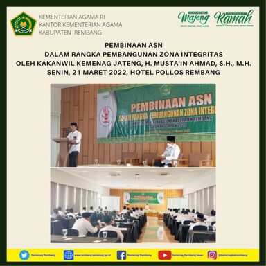 Kakanwil Sampaikan Pesan Pelayanan Kemenag Harus menuju Kepuasan Masyarakat