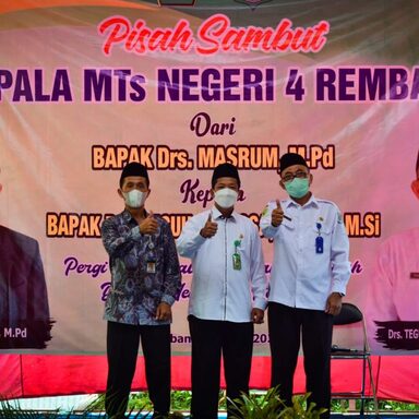 MTsN 4 Rembang Gelar Pisah Sambut Kepala Madrasah, Masrum Sampaikan Pesan dan Kesan