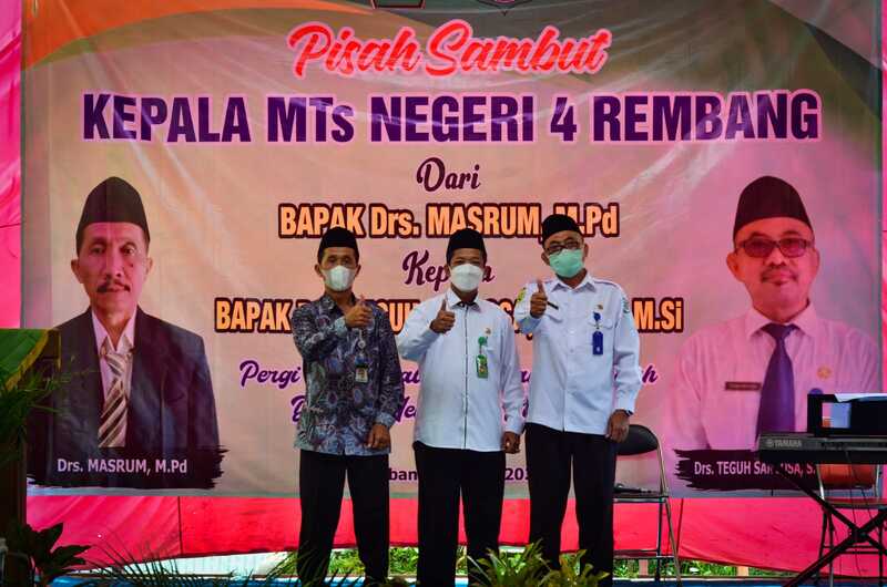 MTsN 4 Rembang Gelar Pisah Sambut Kepala Madrasah, Masrum Sampaikan Pesan dan Kesan