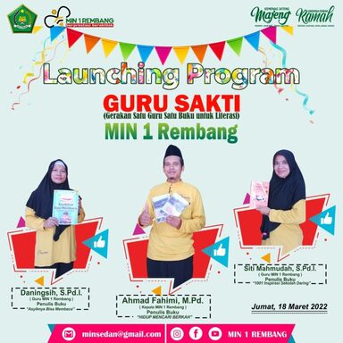 MIN 1 Rembang Launcing Program Guru Sakti