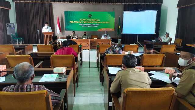 Kemenag Kab. Magelang Lakukan Transformasi Layanan Umat Bidang Sertifikasi Tanah Wakaf