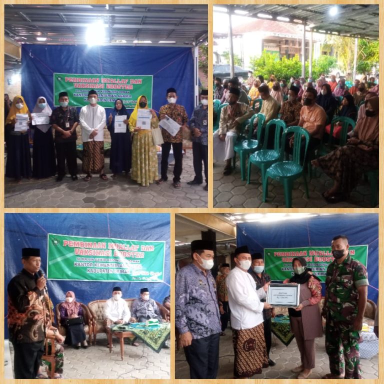 Dukung Gerakan Sejuta Vaksin, Kemenag Demak Adakan Pembinaan Mualaf dan Vaksinasi Booster