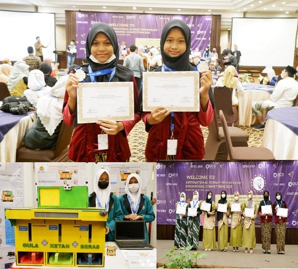 Tim MTsN 2 Sukoharjo Sabet Medali Perak Dalam Ajang International Science Technology and Engineering Competition 2022