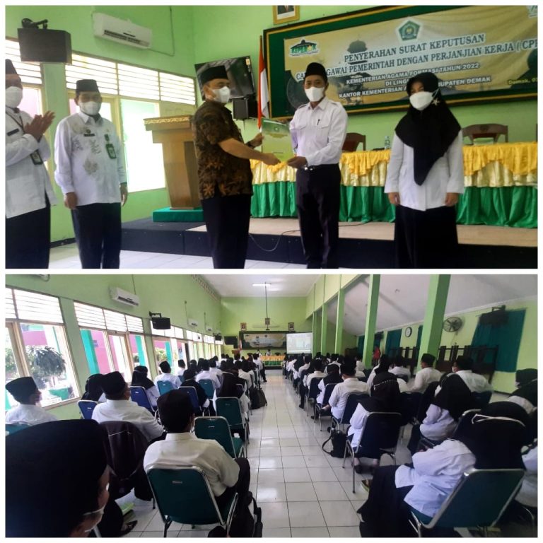 Kepala Kemenag Demak Serahkan 78 SK Calon PPPK
