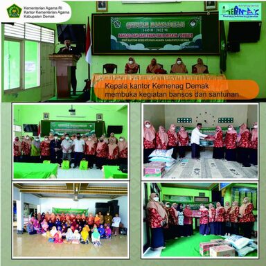 Kepala Kemenag Membuka Kegiatan Bansos DWP