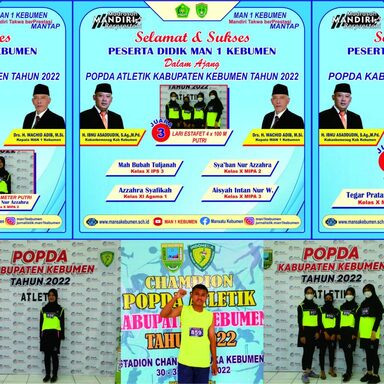 MAN 1 Kebumen Sabet Enam Juara Pada Event POPDA 2022