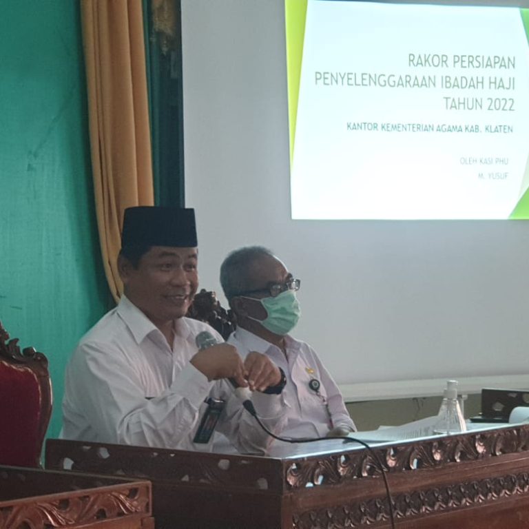 Kemenag Klaten Gelar Rakor Persiapan Penyelenggaraan Haji 2022