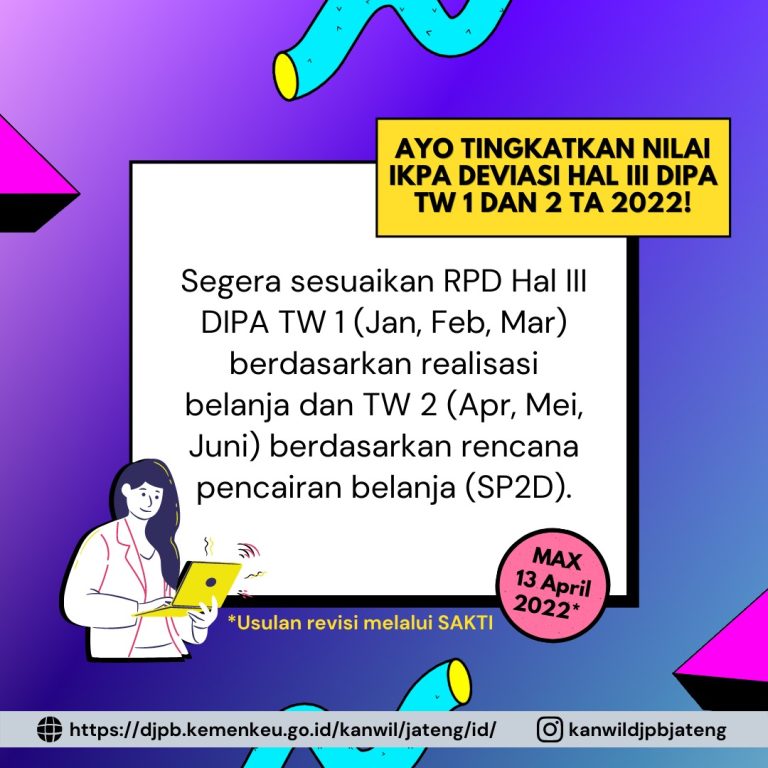 Satker Diimbau Untuk Ajukan Revisi RPD, Guna Menaikkan IKPA