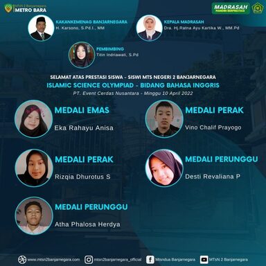 Siswa METRO Sabet Emas dan Perak Dalam Olimpiade Bahasa Inggris Tingkat Nasional