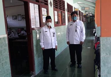 Monitoring Ujian Madrasah di MIN 5 Brebes