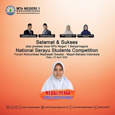 Raih medali Perak di ajang NSSC, Namilla Adinda Fissabilla: Never Lose Hope