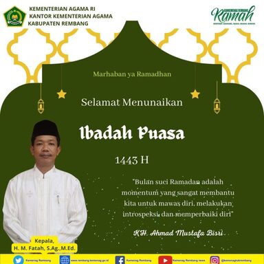 Sambut Ramadan, Ini Empat Pesan Kakankemenag