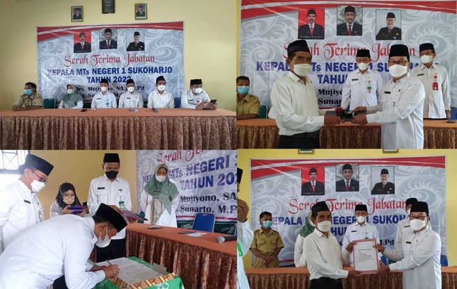 MTs Negeri 1 Sukoharjo Gelar Serah Terima Jabatan Kepala Madrasah