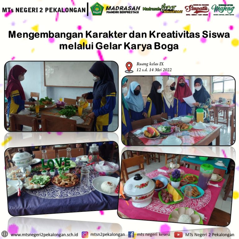 Mengembangkan Karakter dan Kreativitas Siswa melalui Gelar Karya Boga