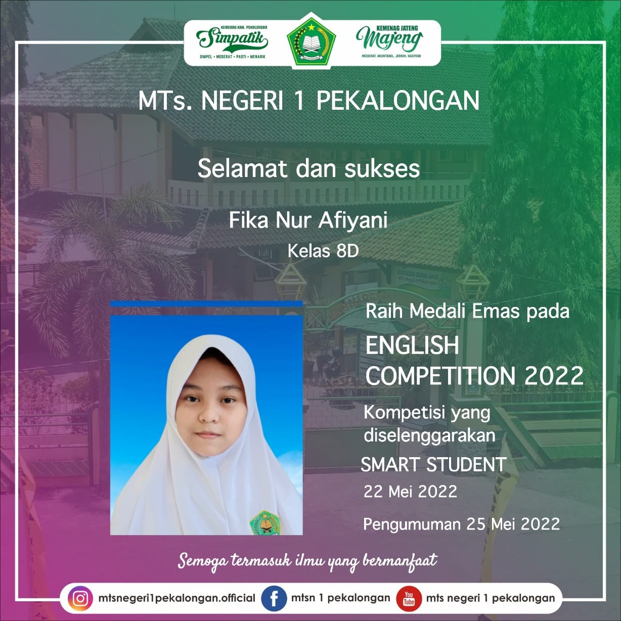 Medali Emas English Competition 2022