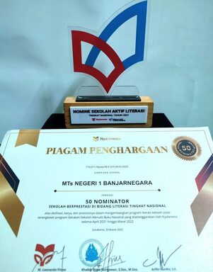 MTs Negeri 1 Banjarnegara Masuk 50 Nominator Sekolah Berprestasi Di Bidang Literasi Tingkat Nasional