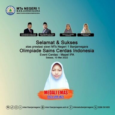 Eyza Aish Arzi Peraih medali emas Olimpiade Sains Cerdas Indonesia 2022, Begini Rahasianya