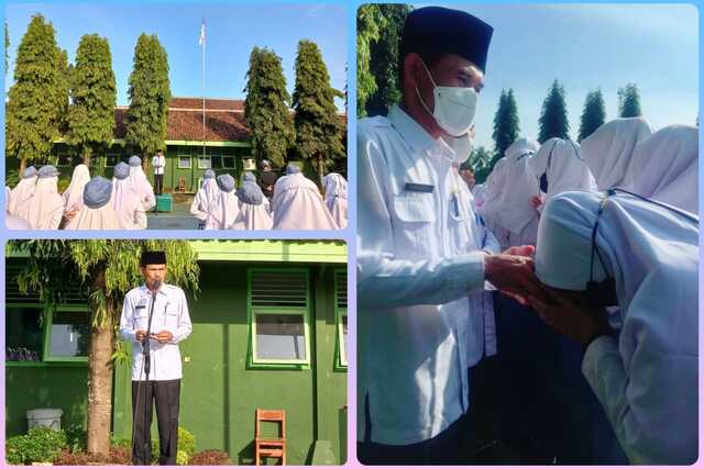 MAN 1 Banjarnegara Warnai Hari Pertama Masuk Sekolah Dengan Halal Bihalal