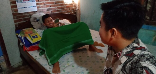 Sakit, Siswa MIM Karangtengah ikuti Ujian Madrasah dari Rumah