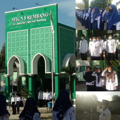 MTsN 5 Rembang Optimalkan Upacara Senin