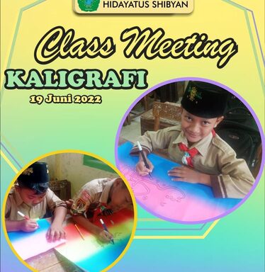 Peserta Didik MI Hidayatus Shibyan Antusias Ikuti Lomba Kaligrafi