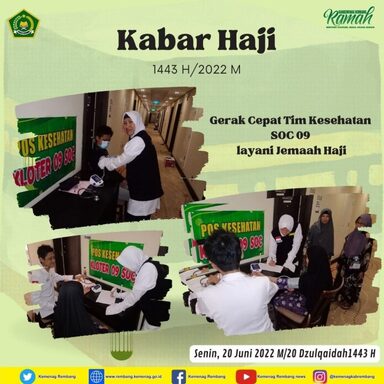 Gerak Cepat Tim Kesehatan SOC 09 Layani Jamaah