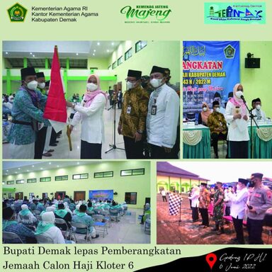 Bupati Demak lepas Pemberangkatan Jemaah Calon Haji Kloter 6