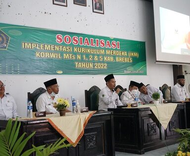 Sosialisas￼i Pelaksanakan KMB di KKM MTSN 1, 2, dan 5 Brebes