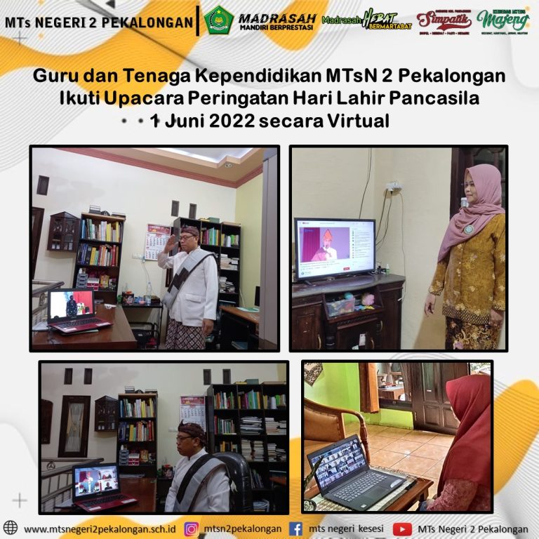 Peringatan Hari Lahir Pancasila 1 Juni 2022 secara Virtual