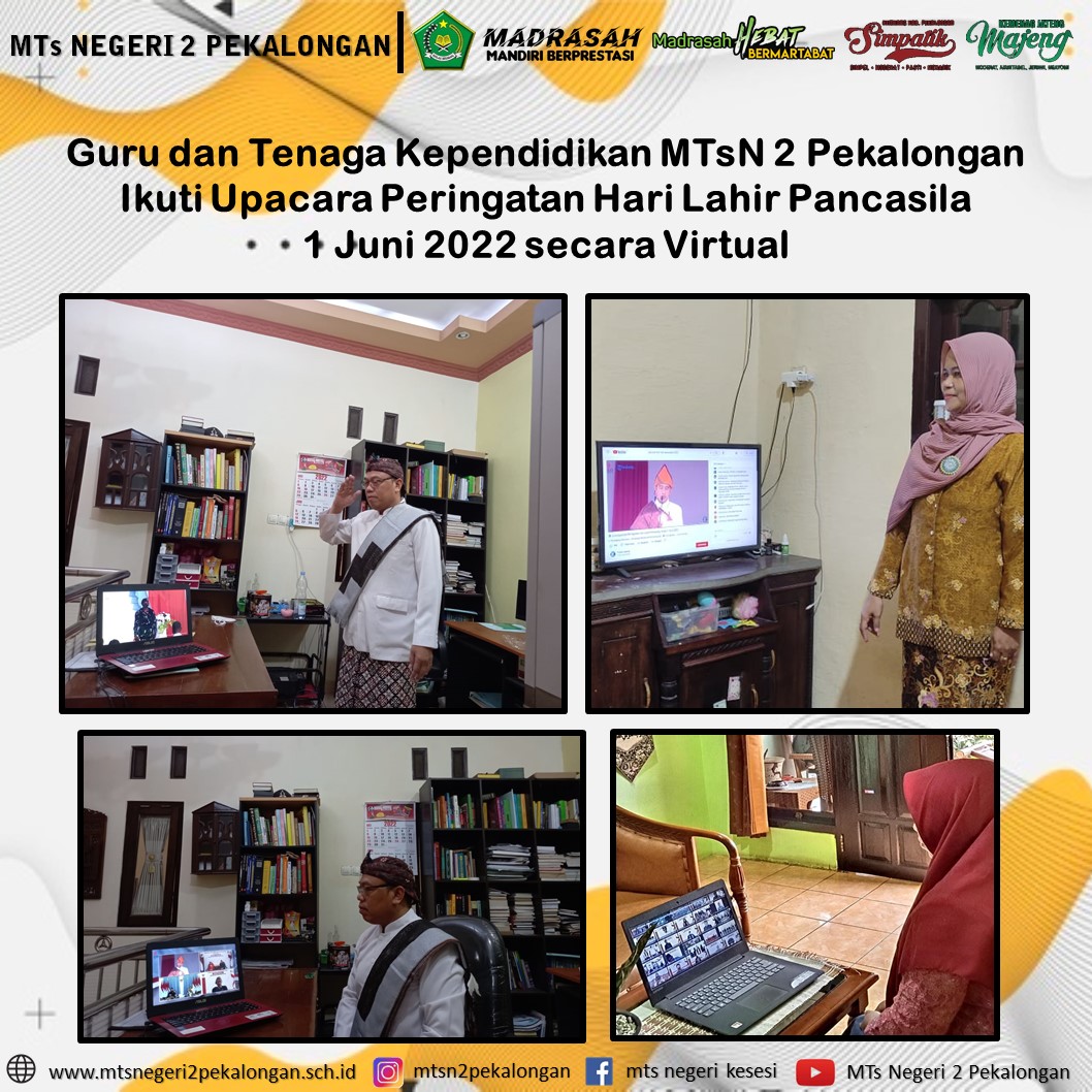 Peringatan Hari Lahir Pancasila 1 Juni 2022 secara Virtual