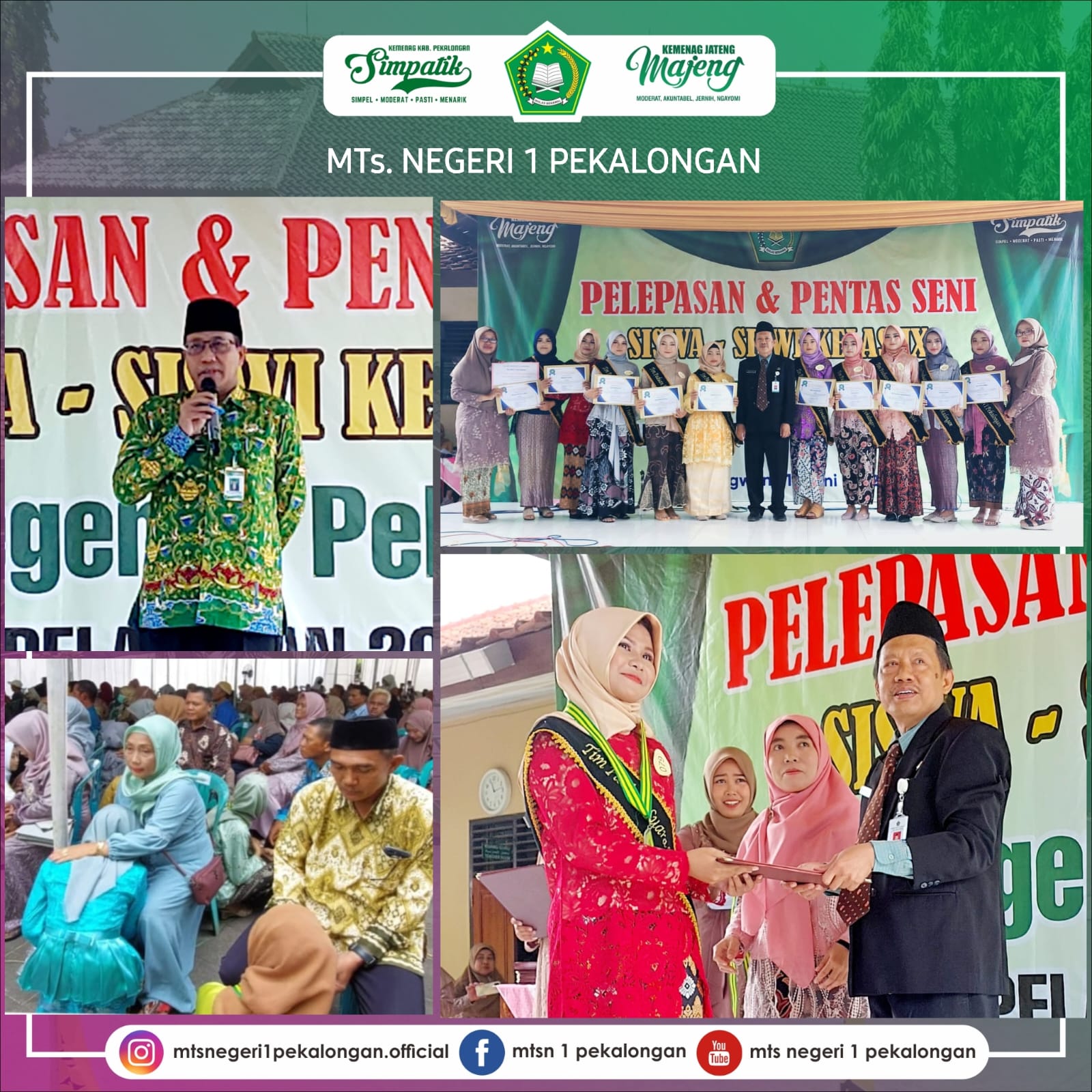 Pelepasan Dan Wisuda Kelas IX Tahun Pelajaran 2021/2022 MTs. N 1 Pekalongan