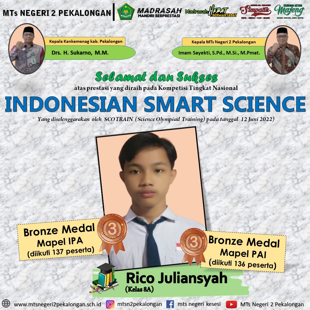 Rico Berjaya di Indonesian Smart Science