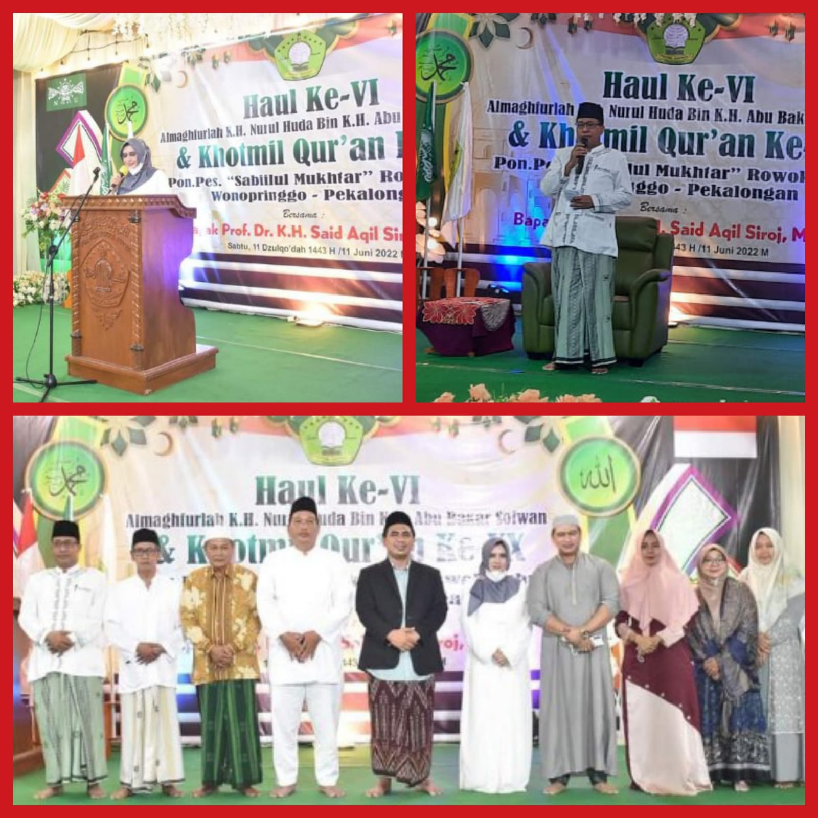 Haul ke-6 Almaghfiroh KH. Nurul Huda Bin KH. Abu Bakar Sofwan dan Khotmil Qur’an ke-20