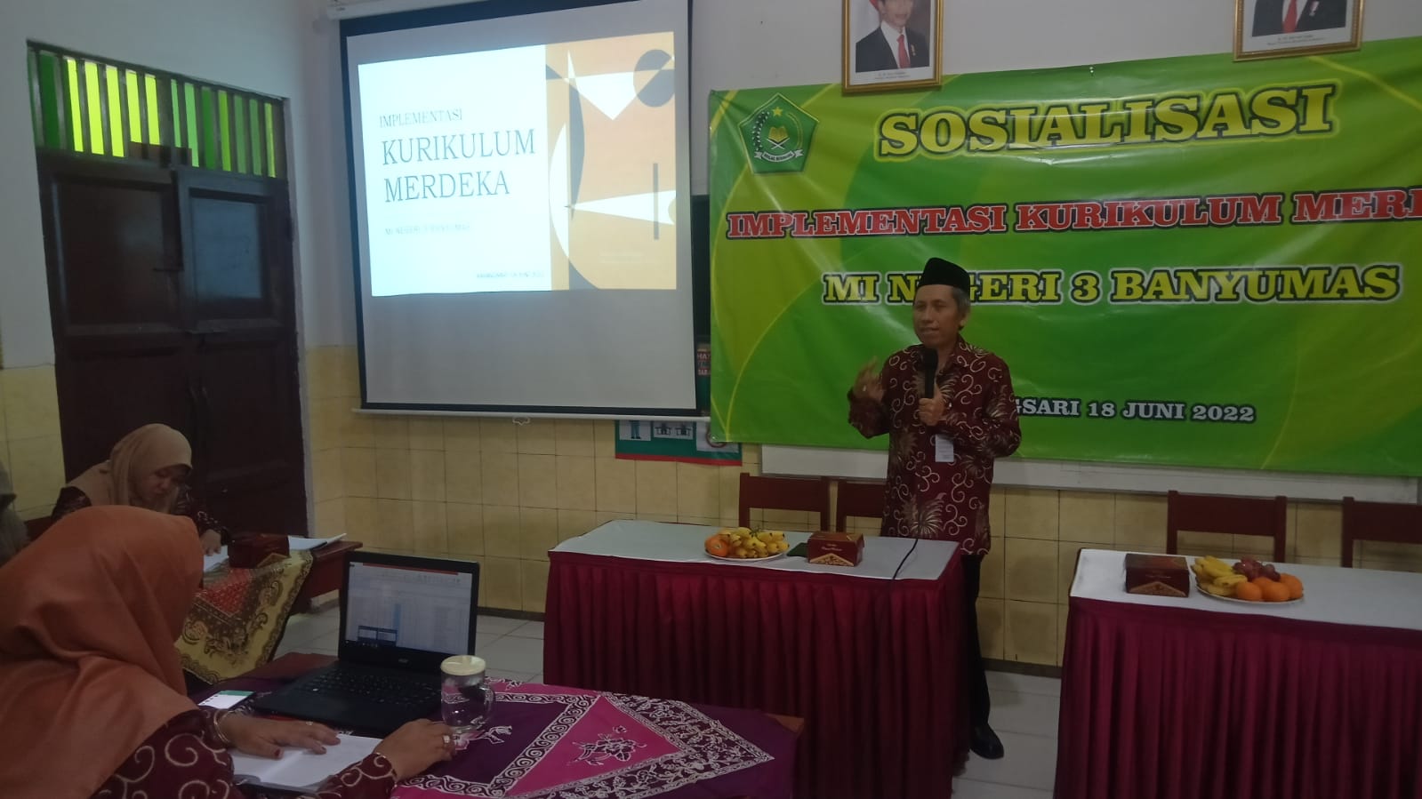 Sosialisasi Implementasi kurikulum Merdeka ,  Tingkatkan Siswa MIN 3 Banyumas Berekspresi