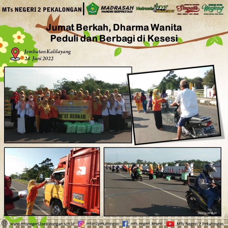 Jum’at Berkah, Dharma Wanita Peduli dan Berbagi di Kesesi