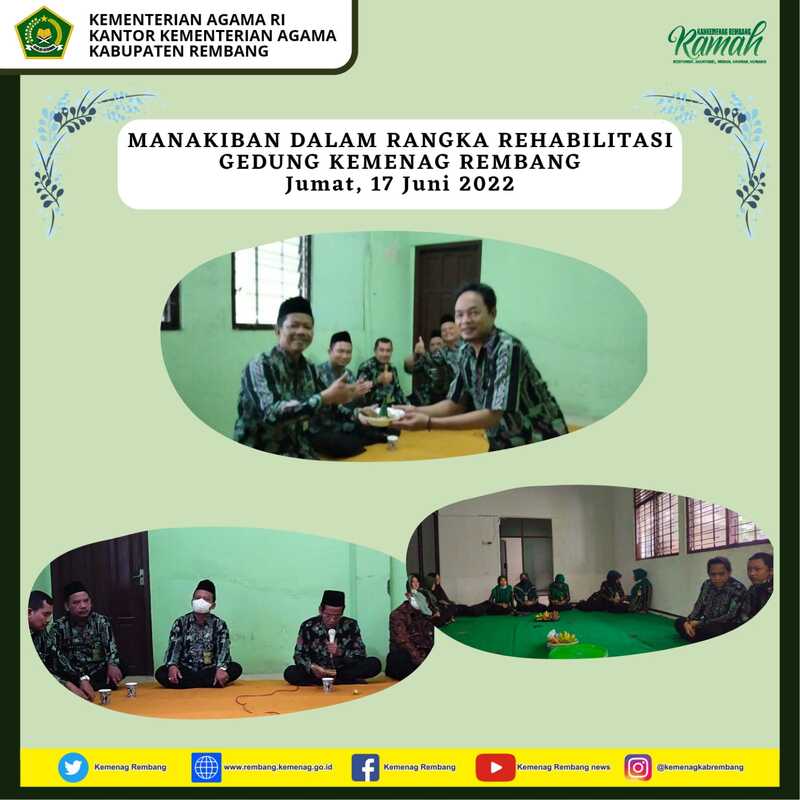 Mulai Rehabilitasi Gedung, Kemenag Rembang Gelar Manakiban