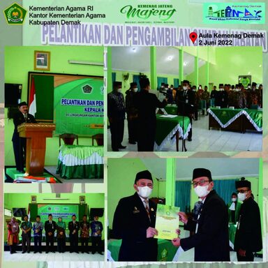 Ahmad Muhtadi Lantik Kepala KUA Kecamatan Mranggen