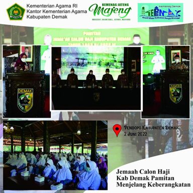 595 Calon Jemaah Haji Berpamitan Kepada Bupati dan Kepala Kemenag Demak