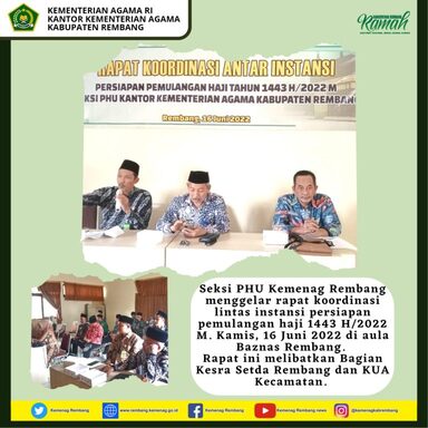 Kemenag Rembang Adakan Rapat Persiapan Pemulangan Haji