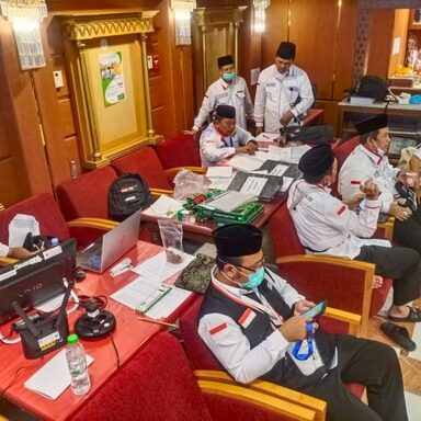 Petugas Kloter Sektor 3 Gelar Rapat Izin Tasrih