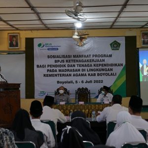 Kegiatan Sosialisasi BPJS Ketanagakerjaan kerjasama antara BPJS dan Kankemenag Kab. Boyolali