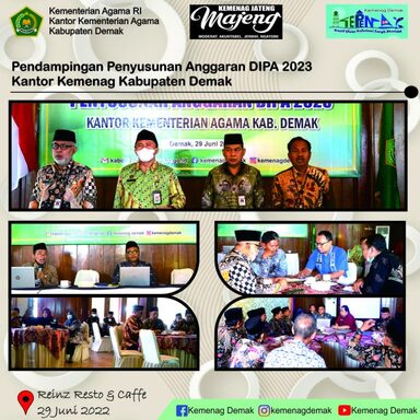 Kemenag Demak Selenggarakan Pendampingan Anggaran DIPA 2023