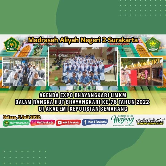 Siswa – Siswi MAN 2 Surakarta Ikut Serta EXPO Bhayangkari UMKM di AKPOL Semarang