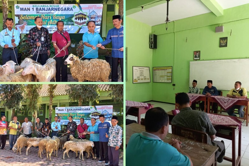 MAN 1 Banjarnegara Salurkan  Hewan Kurban