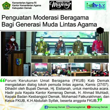 Penguatan Moderasi Beragama Bagi Generasi Muda Lintas Agama