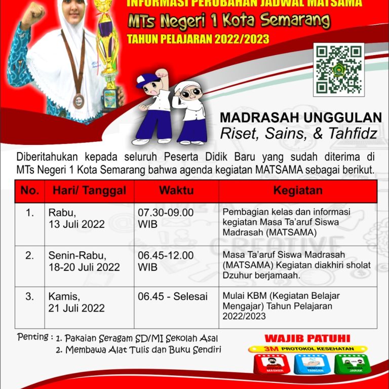 Persiapan Jelang Matsama Siswa MTs Negeri 1 Baru 2022/2023