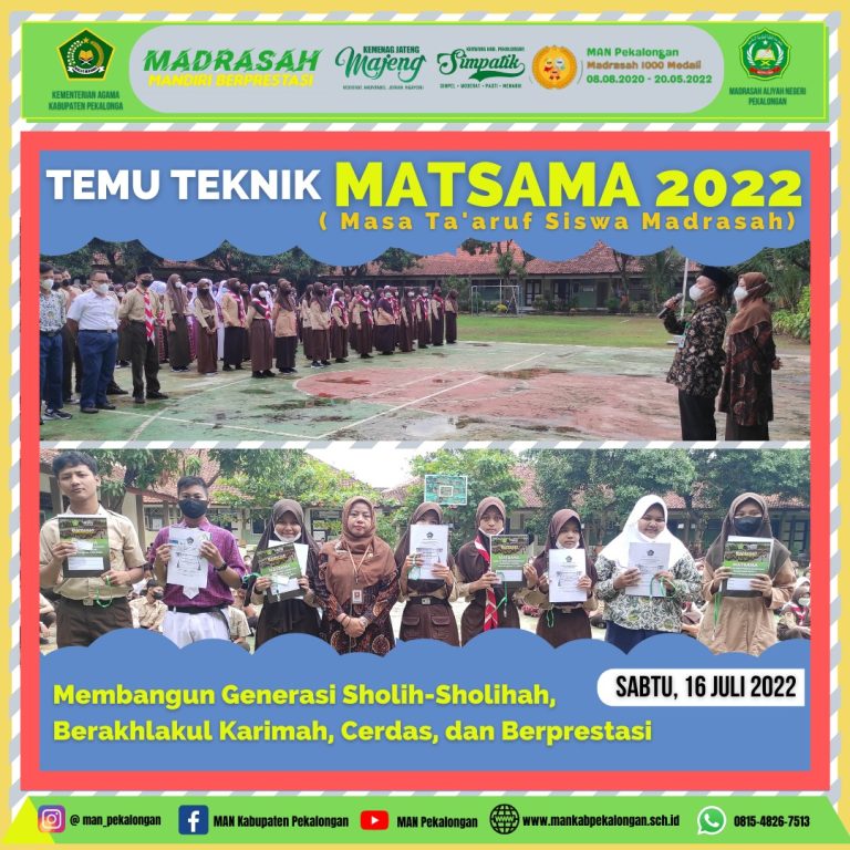Temu Teknik Matsama Civitas Akademika MAN Pekalongan 2022